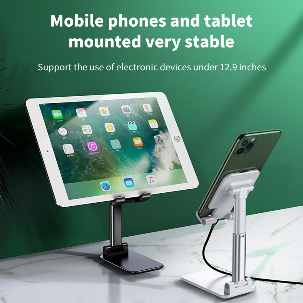 Goojodoq för ipad stativ hållare telefon mini justerbar soporte surfplatta hållare stativ för ipad 10.2/10.5 pro 11 mini fäste