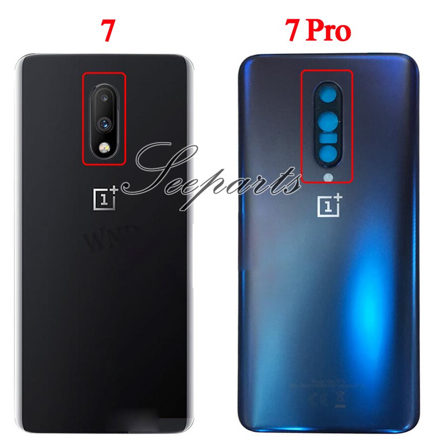 Original caso de volta para oneplus 7 pro bateria capa traseira porta traseira habitação peças reposição para oneplus 7 pro volta habitação