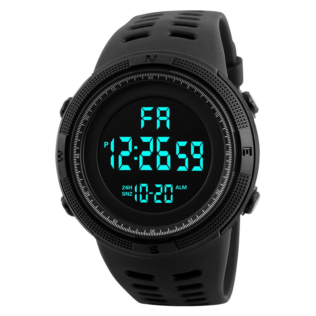 Outdoor Sport Horloge Mannen Horloge Klok Multifunctionele Alarm Digitale Horloge Waterdicht Digit Horloge Reloj Hombre: 1pcs3