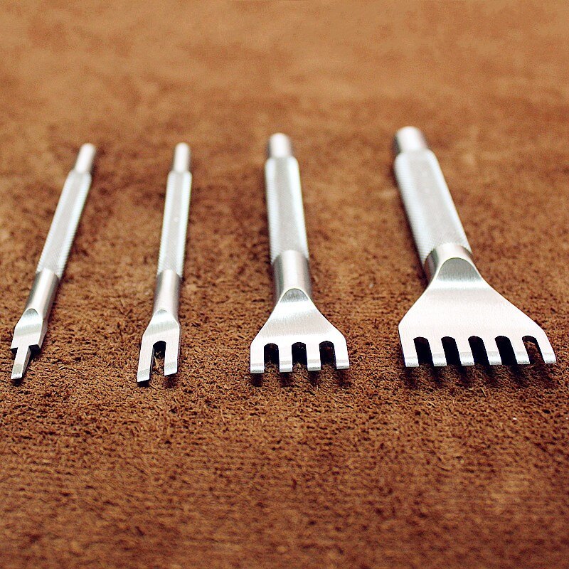 Perfect Leather Craft Tool Hole Punches Stitching Punch Flat Chisel 3mm Leather Hole Tool ferramentas de couro