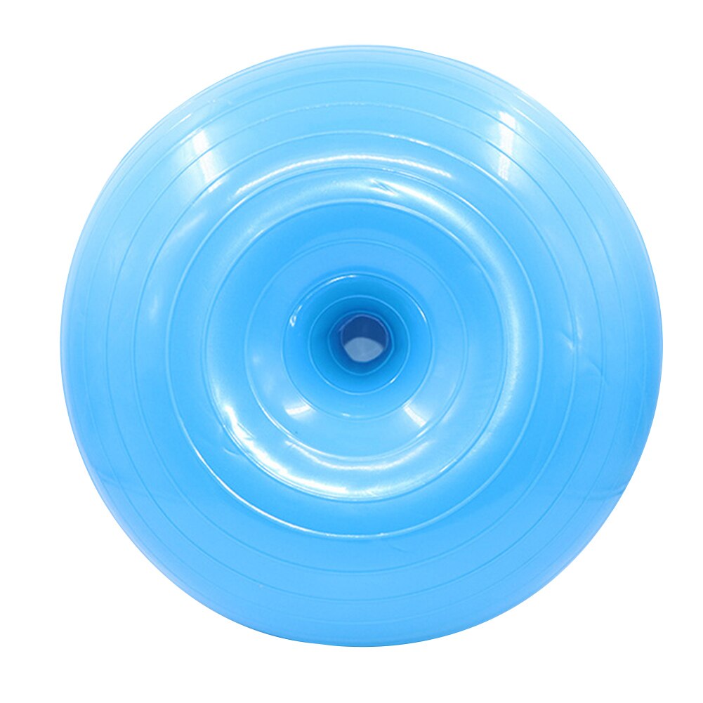 Donut yogabal dikke explosieveilige opblaasbare balans fitness yogabal met opblaasbaar  x85: Blauw