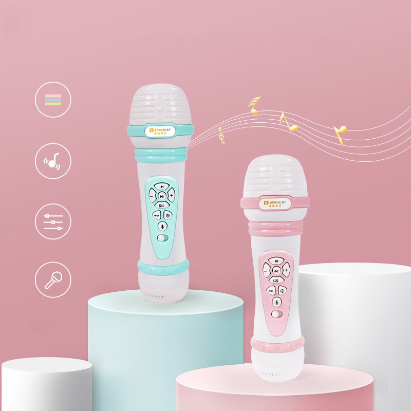 Micrófono para niños, juguete de CANTO PARA karaoke para bebés, máquina de historias amplificadora de cinta inalámbrica, KTV