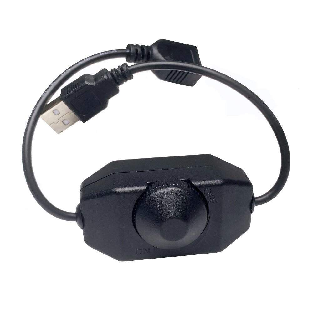 5V USB 0-100% PWM Manuelle Knopf LED Dimmer Regler für 5V LED Streifen Schwarz Stilvolle beleuchtung Zubehör Dimmer Schalter: Schwarz PCB