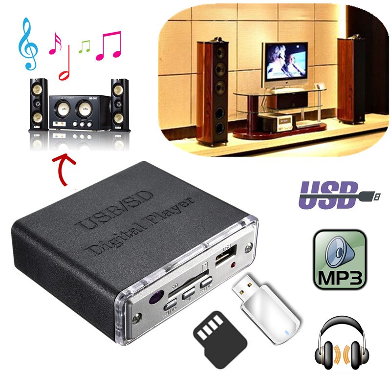 Neue 12 v Mini Auto Motorrad Stereo Verstärker Ampere LED USB/SD Digital Spieler Mp3
