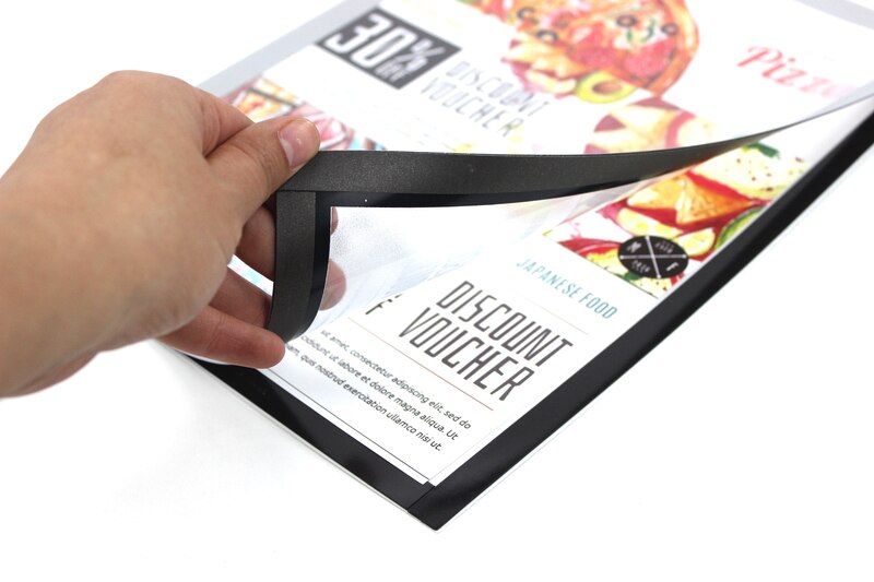 Magnetic Picture Poster Frame Announcement Paper Tag Display Label Sign Holder Case Document Photo Wall Sticky Frame Sleeve