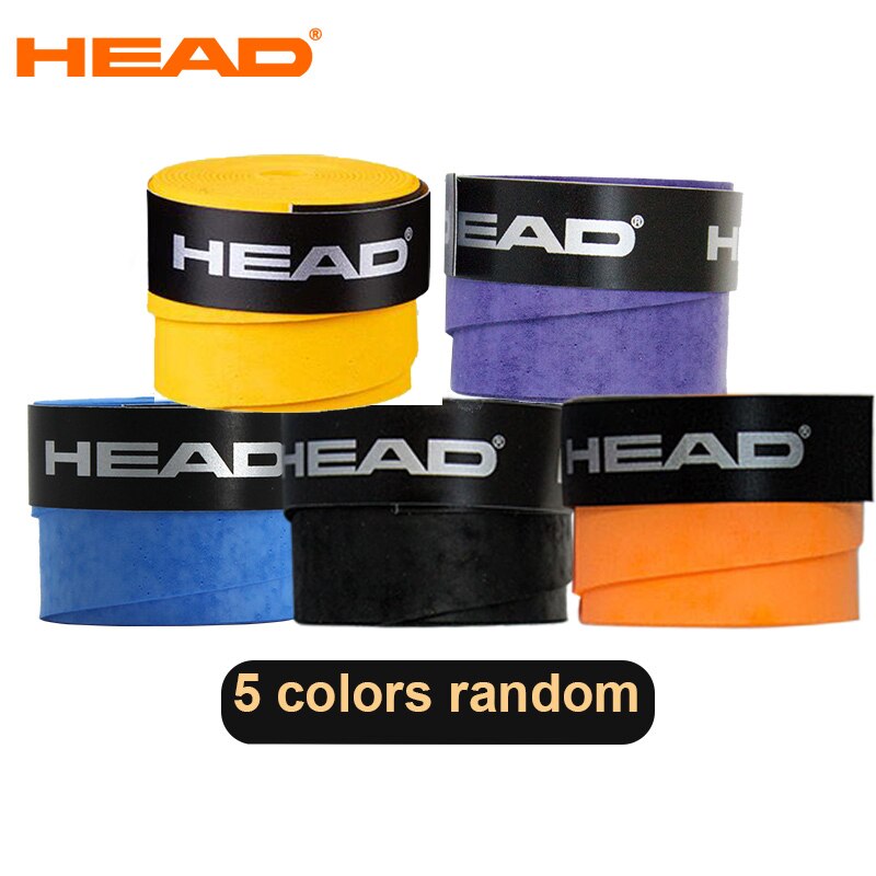 5 sztuk oryginalna głowica tenisowa uchwyt Griptape tenis Overgrip PU szef rakieta tenisowa opaska przeciw poceniu się absorpcja Grip paletka do badmintona Grip: dry 5 colors random
