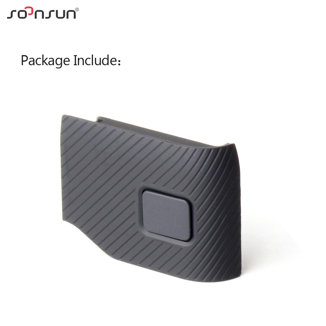 SOONSUN-piezas de reparación de puerta lateral, protector de lente de repuesto, cubierta lateral de puerto de USB-C para cámara GoPro HERO 7, 6, 5, color negro: Side Door