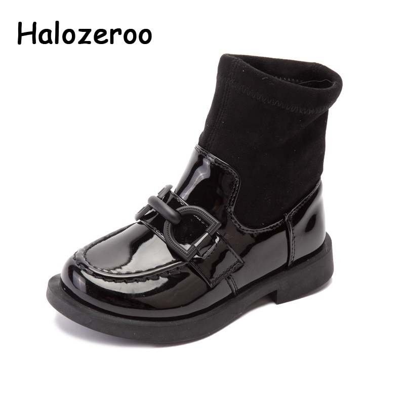 Neue Herbst freundlicher Martin Stiefel freundlicher Motorrad Schuhe Baby Mädchen Schwarz Stiefeletten Jungen Unterhose Auf Stiefel Kleid Schuhe