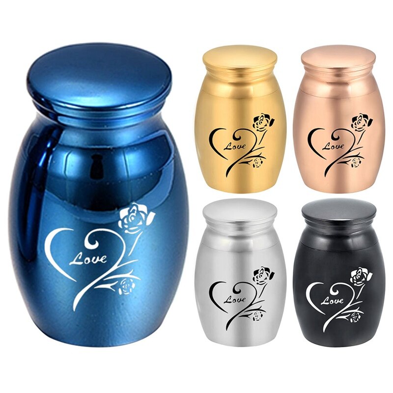 Angel Wing Kleine Keepsake Urn Voor As Mini Crematie As Houder Legering Gedenkteken Menselijk Geliefde Huisdier Hond Kat As