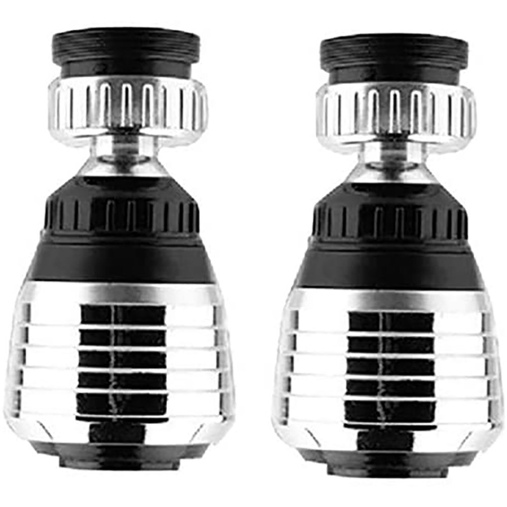 Grifo de ahorro de agua para cocina, difusor de aireador giratorio de ahorro de 360 grados, adaptador de filtro de boquilla de grifo para cocina y baño, 1 unidad: 2 Pcs