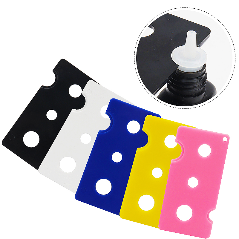 Bottiglia di colla per ciglia tappi di plastica apribottiglie di ricambio testa della bocca della bottiglia uso della colla estesa strumenti di estensione delle ciglia anti-blocco