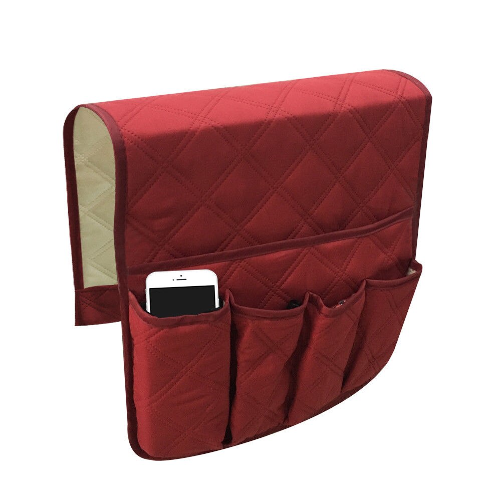 Fjernbetjening opbevaring lænestol holder opbevaring organizer armlæn sofa lomme: A1