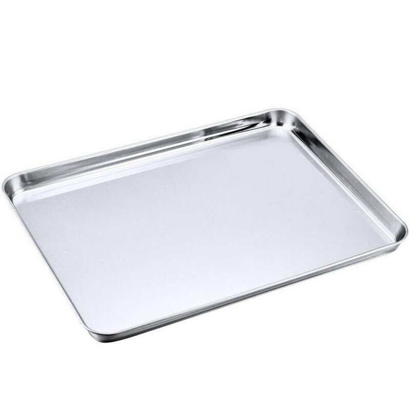 Baking Tray with Removable Cooling Rack Set Non-Toxic Stainless Steel Baking Pan Sheet, Oven Used, Dishwasher Safe WF1107