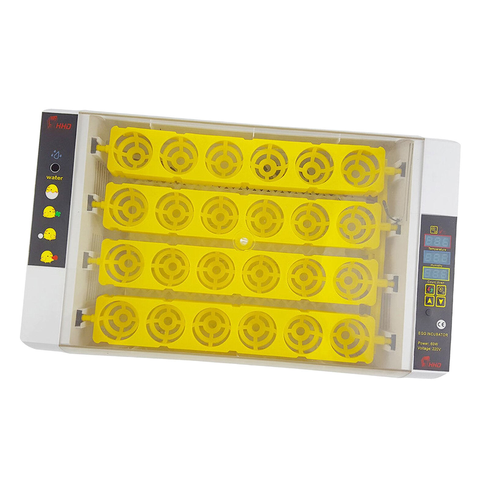 Digital Egg Incubator Hatcher w Temperature Control Automatic Turning 24Eggs