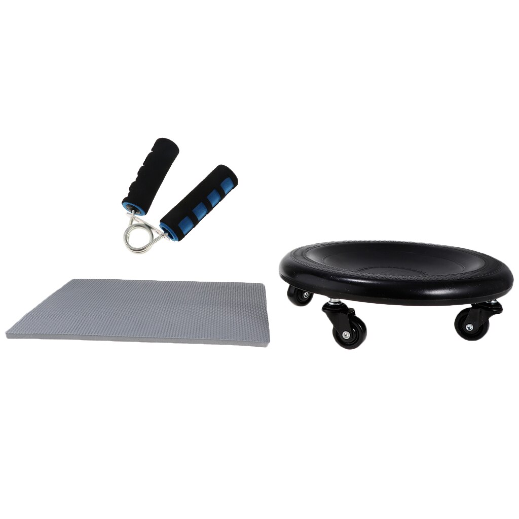 Abdominal Wheel Roller Workout AB Muscle Exerciser & Hand Gripper Strengthener for Home Office Gym Fitness