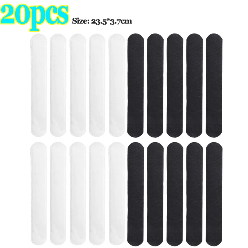 Disposable Cotton Sweat-absorbing Liner Pads Hat Anti-dirt Sports Belt Cap Brim Size Reducer Sticker Neck Invisible White Tape: WHITE