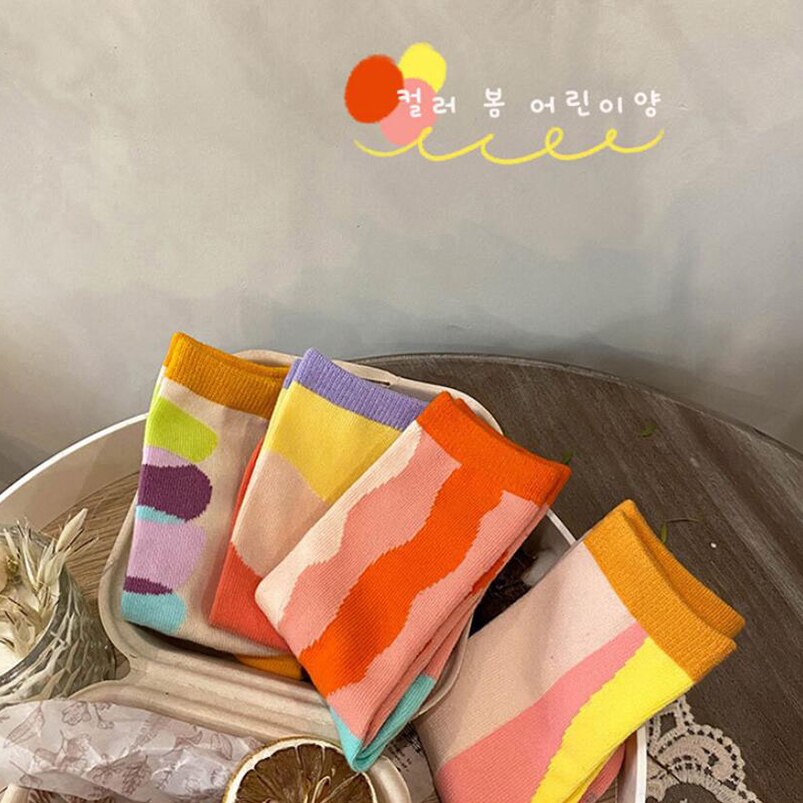 Regenbogen streifen socken für jungen baumwolle rohr socken für mädchen kleidung kleinkind mädchen knie hohe socken freundlicher bein wärmer Baby zeug
