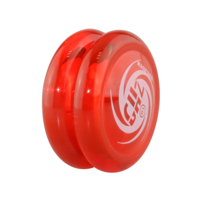 Magic YOYO D1 2A--GHZ YOYO Metal bearing Suitable for beginners Toys Special Props diabolo juggling 10 strings as: red