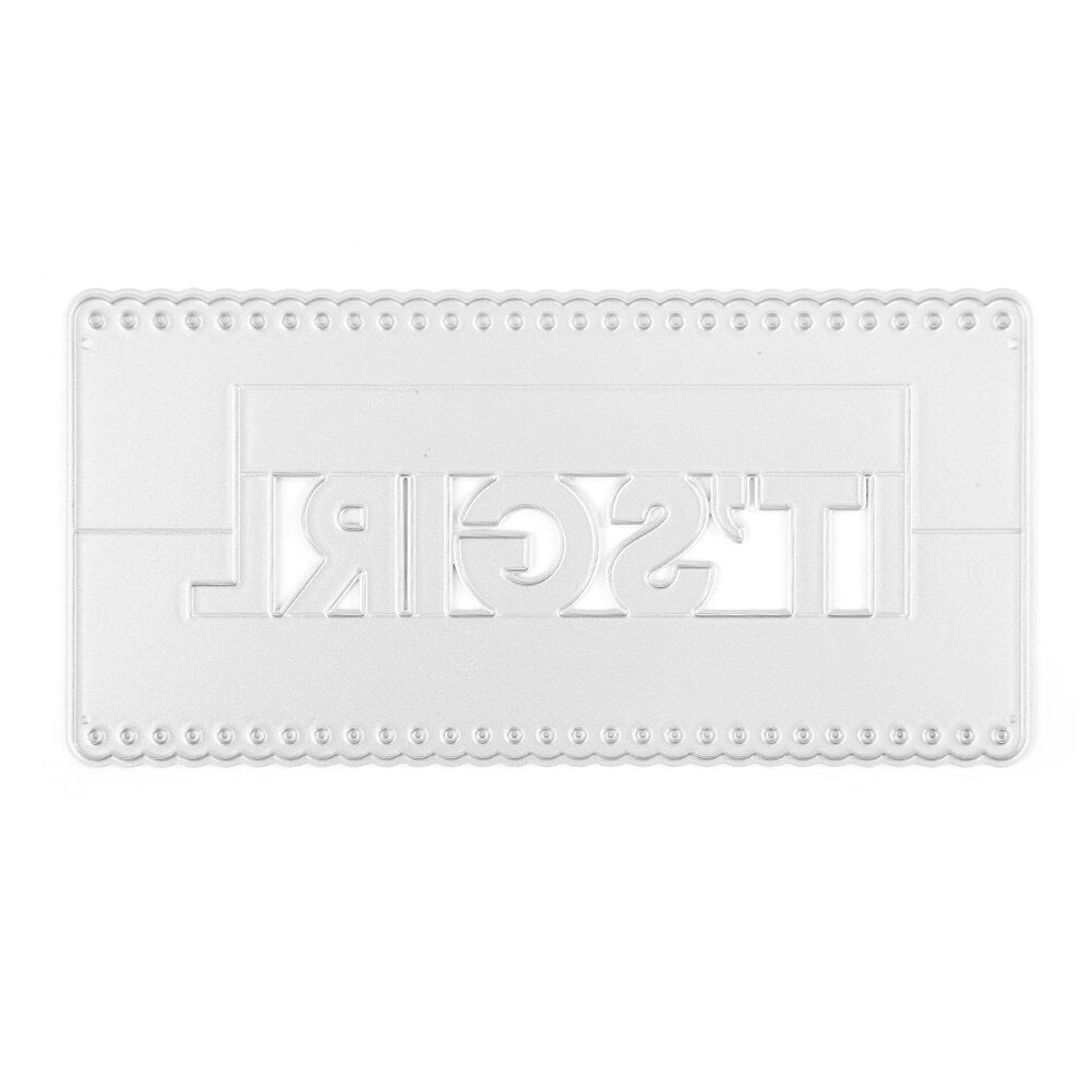 Buchstaben Metall Schneiden Stirbt Kohlenstoff Stahl Schablone Schablone Für DIY Scrapbooking Stirbt schneiden Präge Papier Karten Album Machen Handwerk: GG0325