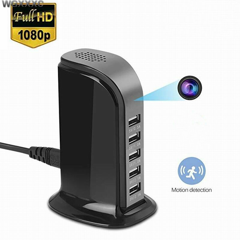 Estación de carga USB, cámara 1080P, 5 puertos USB, cargador, mando a distancia, cámara de vídeo, red doméstica, videocámara DV, Monitor de bebé