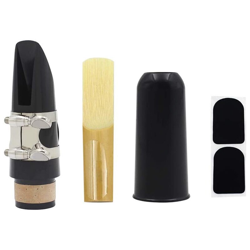 Mondstukset, inclusief ligatuur + klarinetriet 2.5+ zwarte klarinetmondstukken plastic dop muziekinstrument accessoires