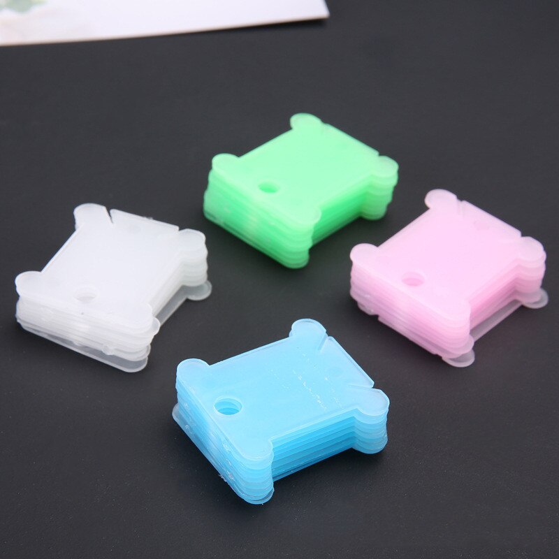 50/100pcs Thread Organizer Embroidery Thread holder Floss Craft Bobbin Cross Stitch Storage Holder Plastic Sewing Thread Board