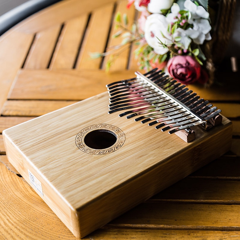 17 keys Solid Wood Kalimba Mbira Thumb 17 Key Kalimba African solid Mahogany Thumb Finger Piano