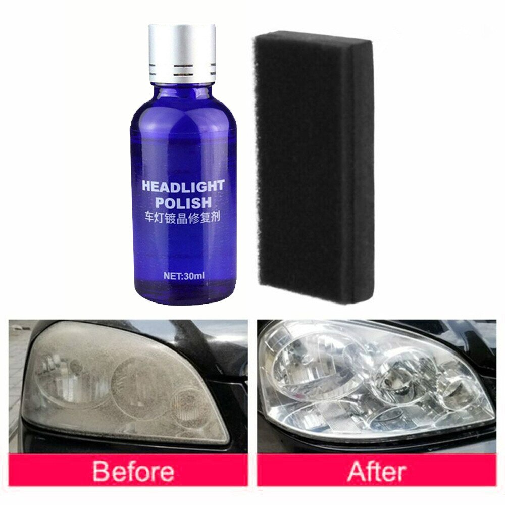 Equipment Headlight Polish Cleaning tool Blue Fluid Restoration Scratch