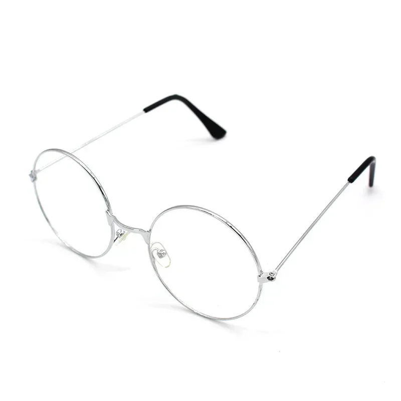 Gafas de sol redondas pequeñas Retro para mujer, lentes de sol de Metal negro, Vintage, de: Beige