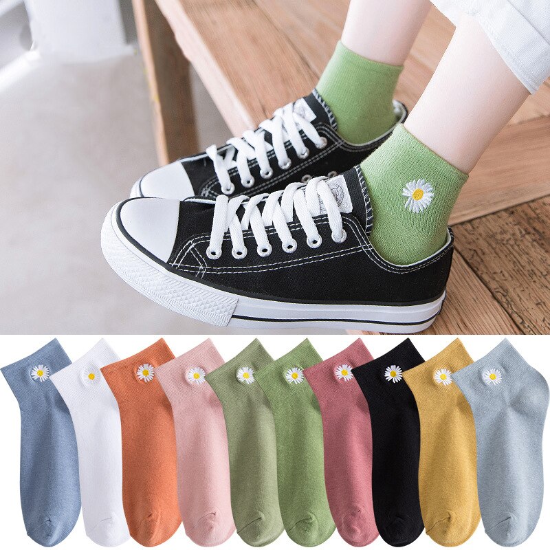 Calcetines con estampado de dibujos animados para mujer, medias suaves y transpirables de estilo coreano janpanés, 20 unidades = 10 pares, 10 colores,: Model B