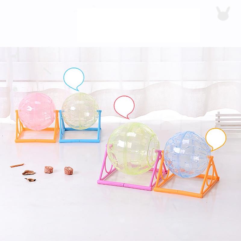 1PCS Hamster Ball Clear Plastic Safe Sturdy Hamster Exercise Ball With Stand Transparent Hamster Ball Toy For Small Pet