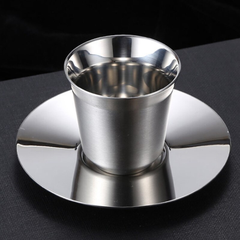Espresso Mugs Double Wall Stainless Steel Espresso Cups Set,Insulated Coffee Mugs Last for Years Easy Clean: Default Title