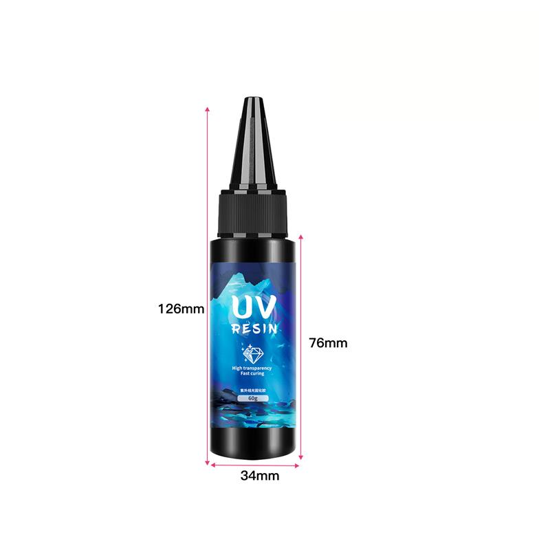 10/25/30/50/60g uv-hartslim snabbtorkande klart hårt epoxihartslim smyckestillverkning transparent uv-lim ultraviolett härdande: Ljusgrå