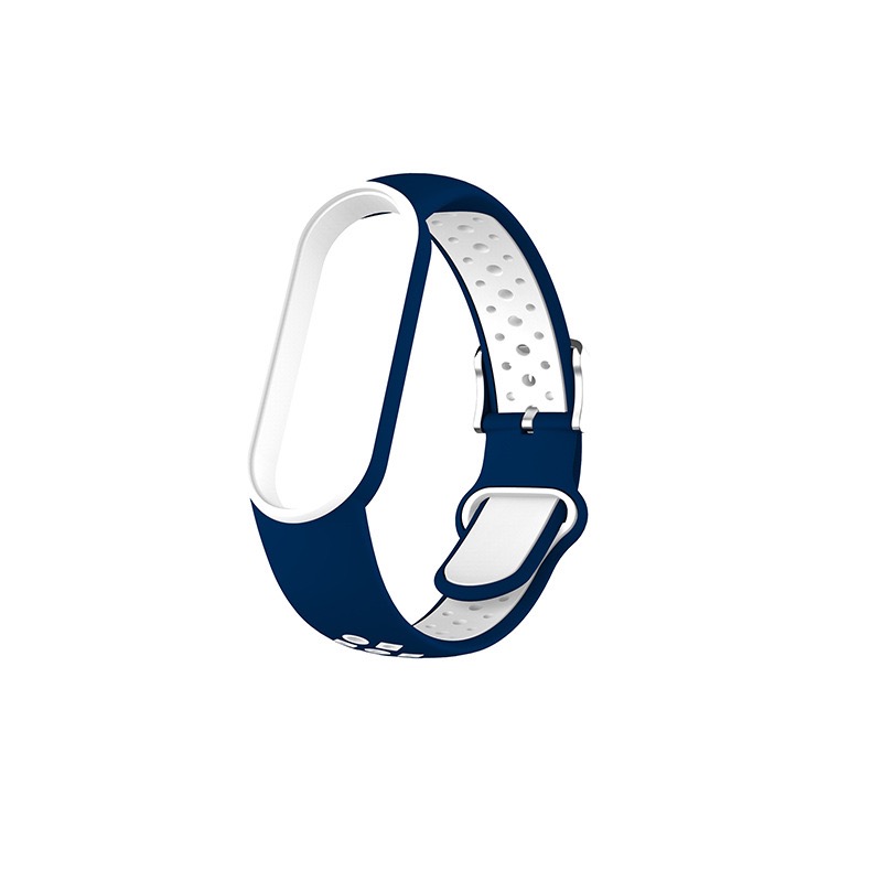 Para Xiaomi Mi Band 7/6/5/4/3 Correa de doble Color pulsera de silicona reemplazo para Xiaomi Band 4 MiBand 5 6 correas: 20 / Gris