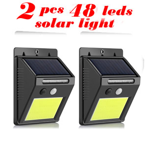 2/4PCS 30 LED Solar Motion Sensor Light Outdoor garden solar Wall Lamp Waterproof 3 Modes street-yard-stair-deck security lamps