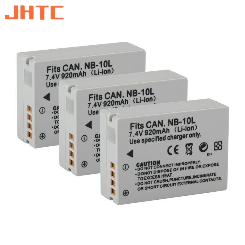 Nb -10l nb 10l nb10l batteri for canon  sx40 hs sx40hs sx50 hs sx50hs g1 x g15 g16 sx60 hs g3x kamerabatterier 920 mah