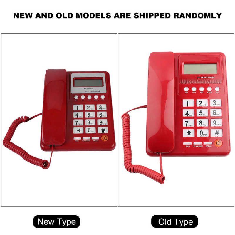 Home Hotel Wired Corded Telephone Desktop Phone Office Landline Fixed Telephone Caller ID Telephone