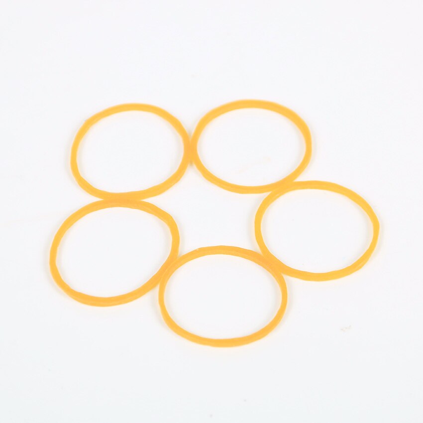 Bande de caoutchouc élastique pour emballage, 100 pièces, jaune Normal, fournitures de papeterie de bureau et d'école