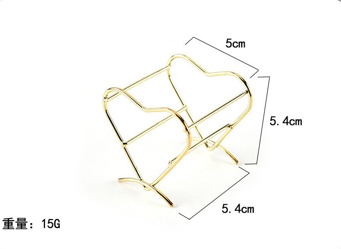 1pc sminkesvamp pudderstativ eggpulver puff brakett boks tørketrommel arrangør skjønnhetshylle holder skrivebordsoppbevaring: Gyldent hjerte