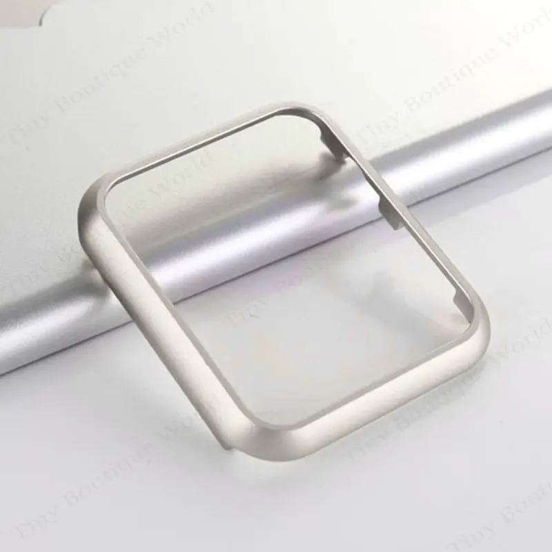 Metal Case for Apple Watch Series 9 8 7 41mm 45mm Aluminium Alloy Bumper Cases for iWatch 6 SE 40mm 44mm Frame Protective Cover