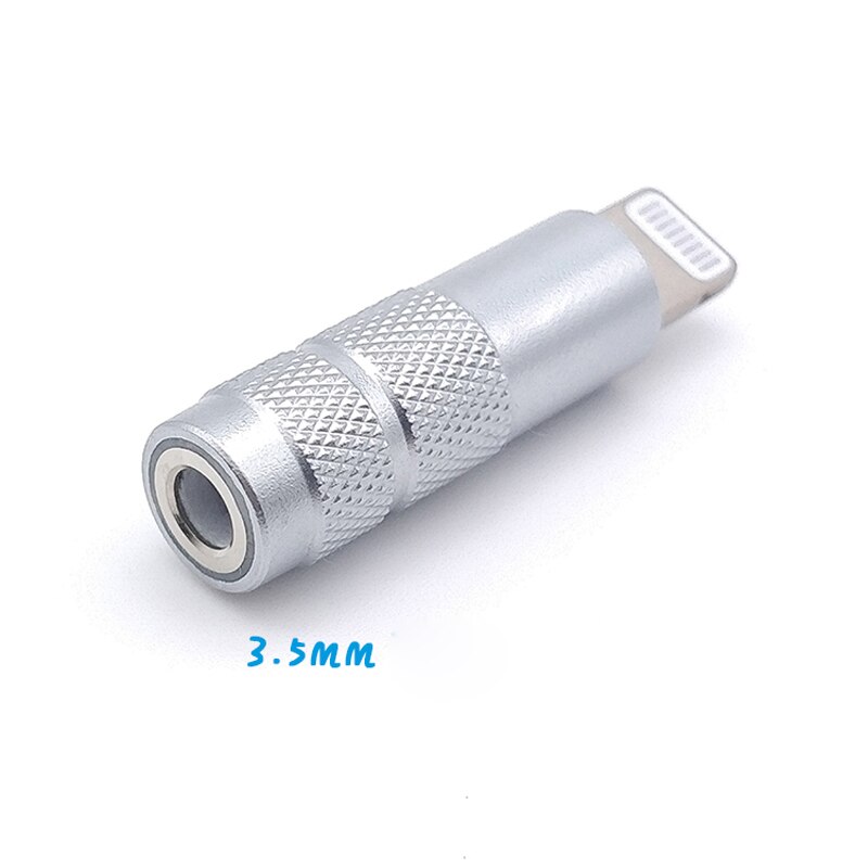 Hifi dac dekoder chip adapter til iphone lightning han  to 3.5mm/2.5mm hunstik stik til øretelefonforstærker: 3.5mm kvinder