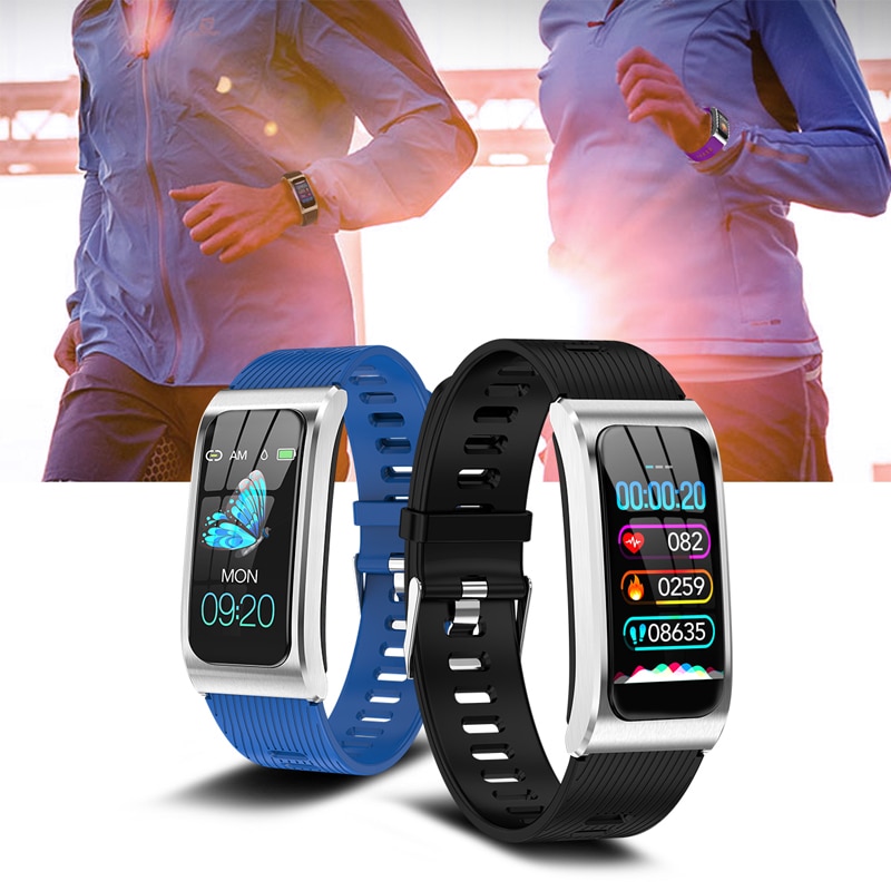 Smart armbånd  ak12 mænd kvinder pulsbånd søvn monitor blodtryk fitness tracker vandtæt farve skærm sportsur