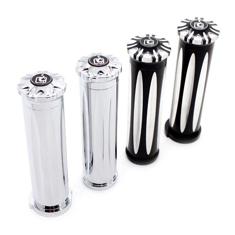 Motorcycle Grips For Harley Electronic Throttle Wire Touring Tri-Glide 1" Aluminium CNC Handlebar Hand Grips