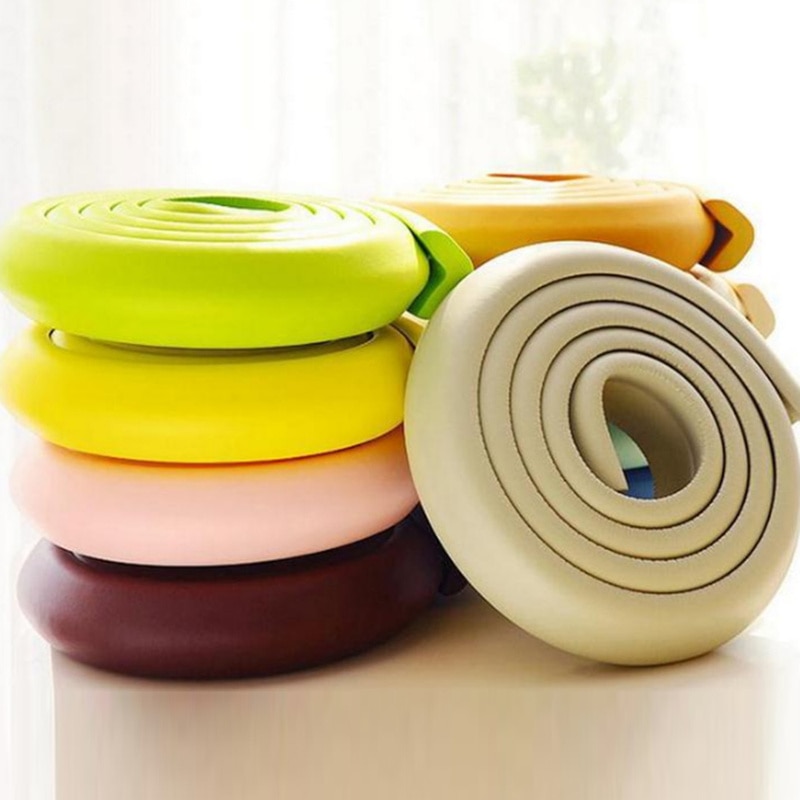 Schutz Kind Weiche Verdicken Gummi Streifen Rolle Baby Sicherheit Tisch Ecke Schreibtisch Rand Schutz Streifen Hause DIY Zauberstab Kissen Montage Band