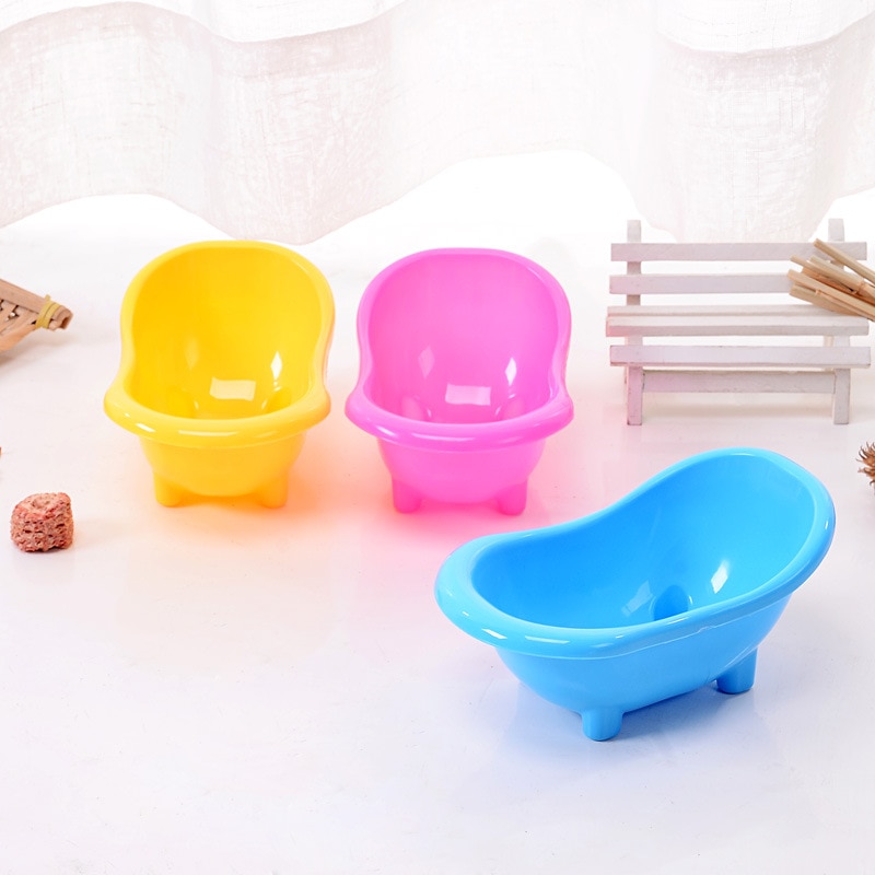 Superventas, Mini bañera para jerbos de hámster, creativa y bonita funda de baño para mascotas pequeñas, arena de baño, bañera para mascotas, accesorios para ratas