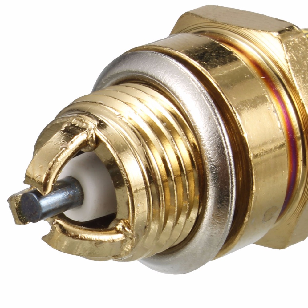 Uxcell 1 stk  l7t to-takts motor tænding tertiært tændrør 14mm gevind til bil motorcykel