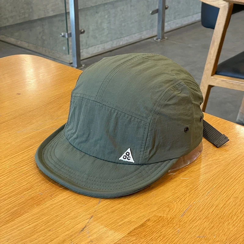 Outdoor Quick-Dry Baseball Cap Women's Japanese Short Brim Baseball Hat Men and Women Street Soft Brim Five-Piece Sun Hat