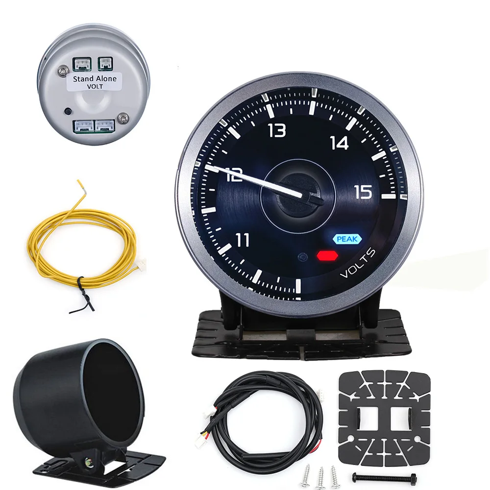 Ha tilbehør 60mm automatisk måler 7 farve def i advance  a1 olietryk turbo boost egt udstødningstemperatur omdrejningstæller vand olietemperatur: Militærgrøn