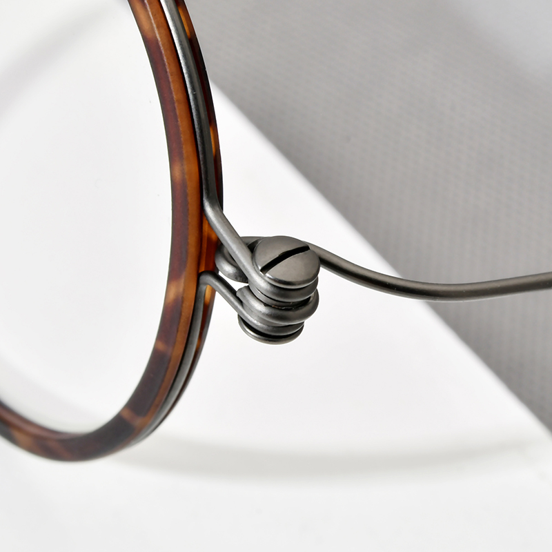 FONEX-Monture de lunettes en titane B pour hommes et femmes, de , montures rondes, poids ultraléger, Morten, lunettes coréennes sans vis