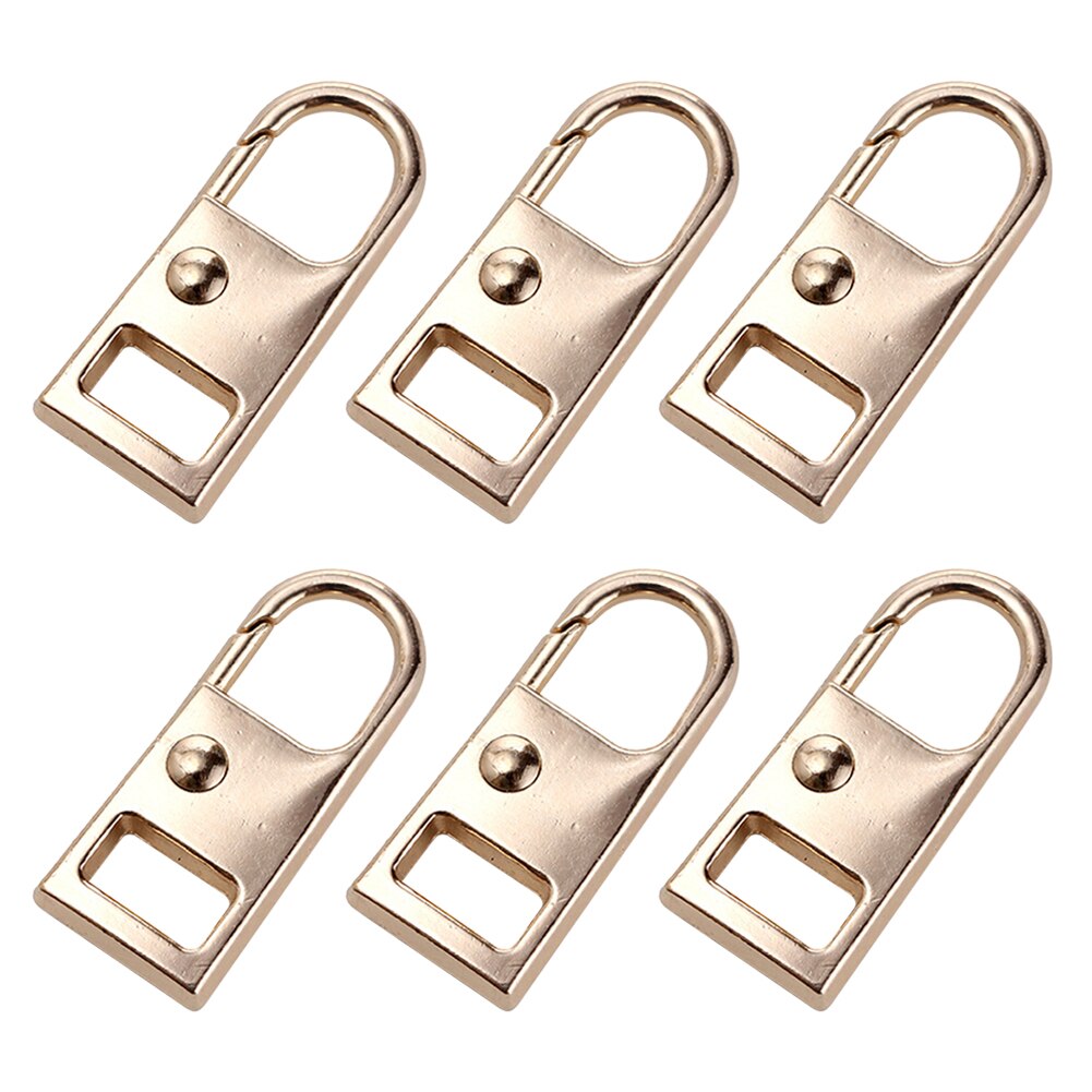 Stainless Steel Zipper Puller Thickened Reinforced Zipper Puller Zipper Replacement Repair Zipper Accessories 6 Pieces: 1A-1C